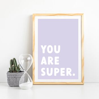 Children's Positivity Poster 'You Are Super', 5 of 7