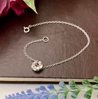 Sterling Silver Mini Doughnut Bracelet, 7 of 12