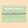 Special Nanny Heart Beaded Stretch Bracelet, thumbnail 1 of 5