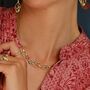 Gold And Turquoise Necklace, thumbnail 4 of 10