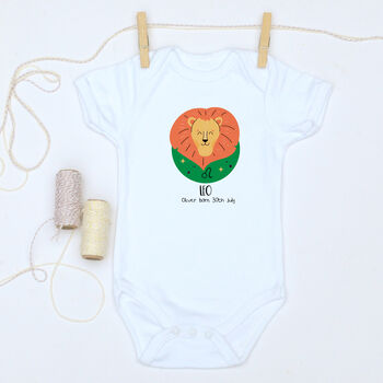 Personalised Zodiac Babygrow With Every Star Sign, 3 of 8
