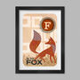 F Is For Fox Poster Print, thumbnail 1 of 4