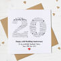 Personalised 20th Anniversary Card With China Heart, thumbnail 1 of 6