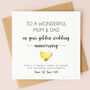 Personalised 50th Anniversary Card With Gold Heart, thumbnail 4 of 8