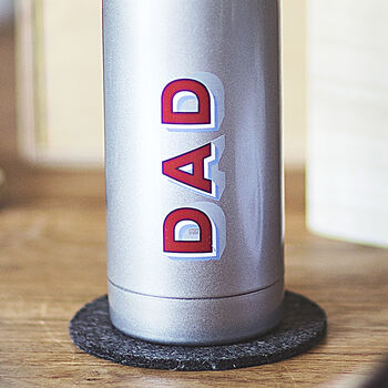 Personalised Retro Name Water Bottle, 3 of 5