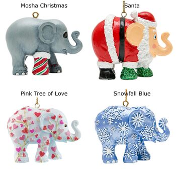 Christmas Tree Hanging Baubles From Elephant Parade, 7 of 9