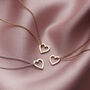 Personalised 9ct Gold Mini Message Heart Necklace, thumbnail 2 of 8