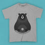 Vinyl Record Bear Adult Men's T Shirt, thumbnail 6 of 9