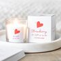 You Light Up My Life Strawberry Scented Candle, thumbnail 1 of 3