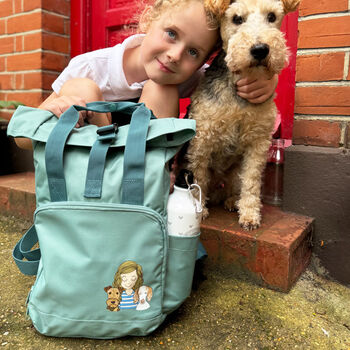 Personalised You And Your Pet Back To School Kids Backpack, 2 of 12