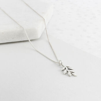 70th Birthday Silver Leaf Necklace, 2 of 8