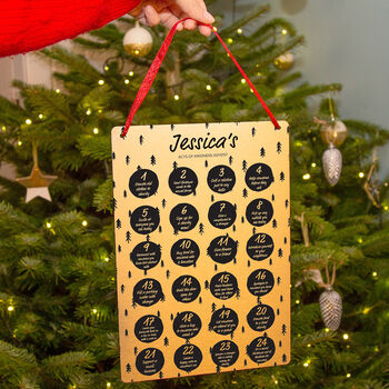 Personalised Acts Of Kindness Reusable Advent Calendar, 6 of 9