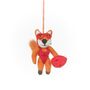 Handmade Felt Baywatch Fox Summer Hanging Decoration, thumbnail 2 of 3