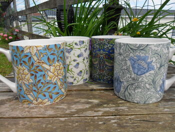 Set Of Four Jumbo Mugs In Blues, 5 of 6
