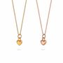 Tiny Heart Charm Necklace Gold Or Rose Gold Vermeil, thumbnail 2 of 7