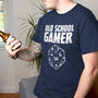 Old School Gamer 20 Sided Dice Tshirt, thumbnail 1 of 7