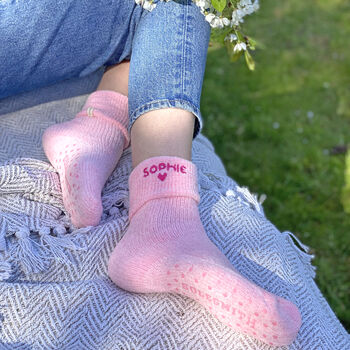 Personalised Summer Slipper Socks, 2 of 3