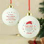 Personalised Santa Bauble Christmas Gift For Kids, thumbnail 1 of 5