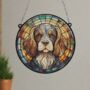 Cavalier King Charles Spaniel Stained Glass Effect Suncatcher, thumbnail 6 of 6