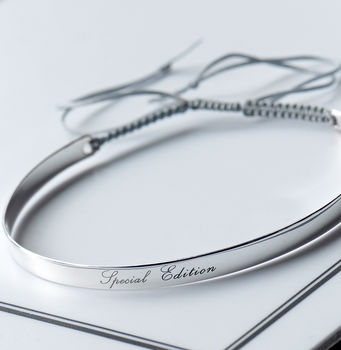 Special Edition Sterling Silver Adjustable Bangle, 2 of 9