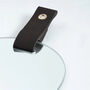 Small Niki Wall Mirror With Faux Leather Strap, thumbnail 5 of 5