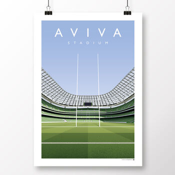 Aviva Stadium Ireland Rugby Poster, 2 of 7