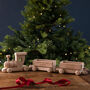 Personalised Christmas Large Wooden Train Set, thumbnail 1 of 4