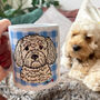 Personalised Checkerboard Mug With Your Dog On, thumbnail 2 of 12