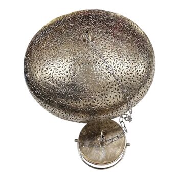 Hand Perforated Moroccan Brass Pendant Lamp | Artisanal Made, 10 of 12