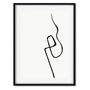 Minimal Line Art Print Quality Frame Made In Britain, thumbnail 2 of 6