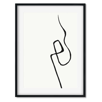 Minimal Line Art Print Quality Frame Made In Britain, 2 of 6