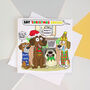 Funny Christmas Cheese Dogs Card, thumbnail 2 of 3
