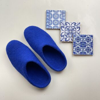 Fair Trade Unisex Eco Felt Mule Slippers Ltd Edition Ss, 10 of 12