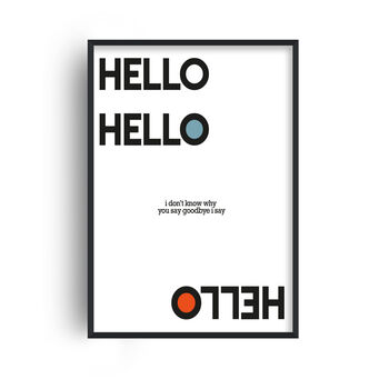 Hello Goodbye Giclée Retro Art Print, 2 of 2