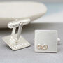 Personalised Wedding Cufflinks. Gold Infinity Symbol, thumbnail 6 of 9