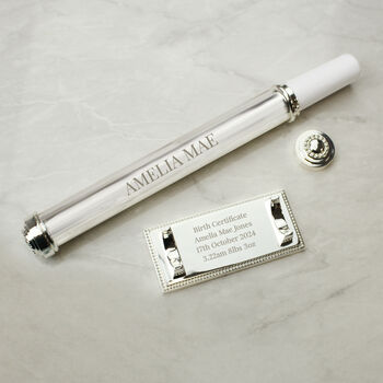 Personalised Wedding Silver Plated Certificate Holder, 2 of 4