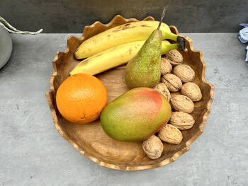 28cm Driftwood Teak Root Fruit And Nut Bowl – Wavy Edge, 11 of 12