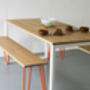 Dining Table, In Oak, Square Legs, Choice Of Colours, thumbnail 6 of 11