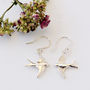 Swallow Earrings In Sterling Silver, thumbnail 1 of 8