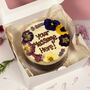 The Personalised Floral Brownie Cake, thumbnail 1 of 2