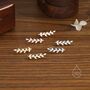 Sterling Silver Cz Leaf Crawler Earrings, thumbnail 4 of 11