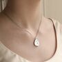 Sterling Silver Pebble Locket Necklace, thumbnail 6 of 9