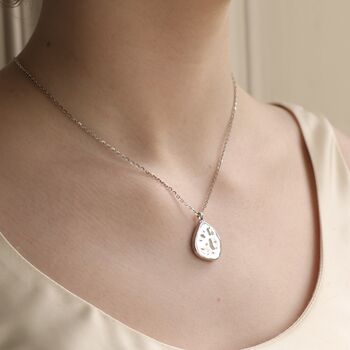 Sterling Silver Pebble Locket Necklace, 6 of 9