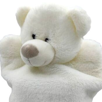 Snuggly Bear Hot Water Bottle Soft Plush Case, Nb, 3 of 4