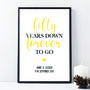 Personalised 50th Golden Wedding Anniversary Print, thumbnail 1 of 2