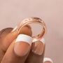 Personalised Rose Gold Plated Galaxy Spinner Ring, thumbnail 2 of 10