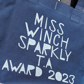 Personalised Super Sparkly Teacher Bag, 11 of 12