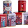 Best Of British Mini Tea Tin Set Of Six, thumbnail 2 of 4