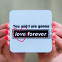 'Love Forever' Oasis Style Coaster, thumbnail 2 of 3