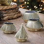 Glass Christmas Tree Tea Light Holder, thumbnail 2 of 3